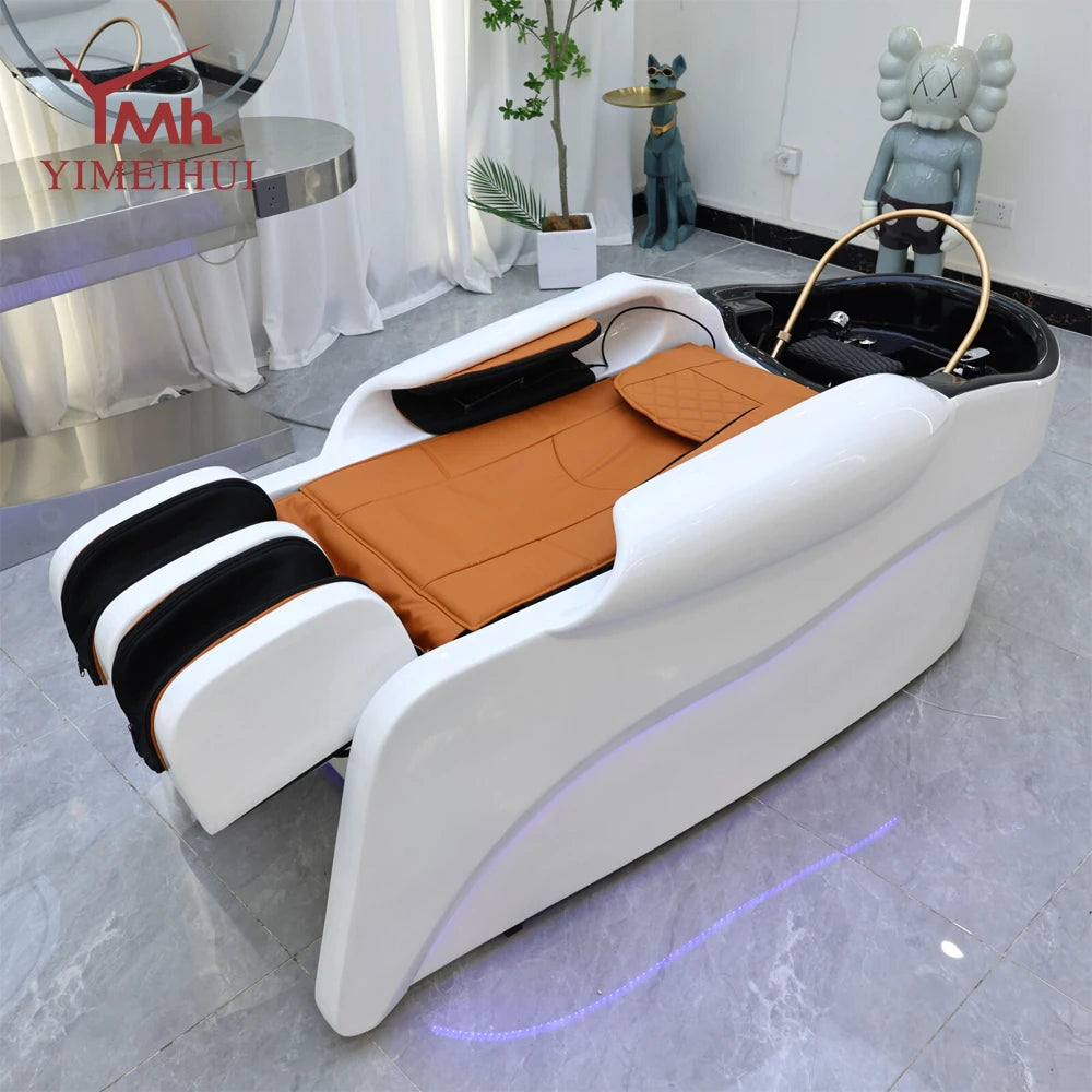 Barbershop Salon Furniture Ceramic Wash Basin Head Spa