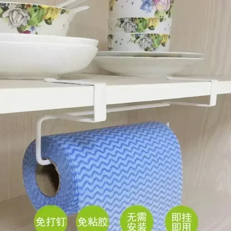 Storage White Black Toilet Shelf Paper Roll Rack