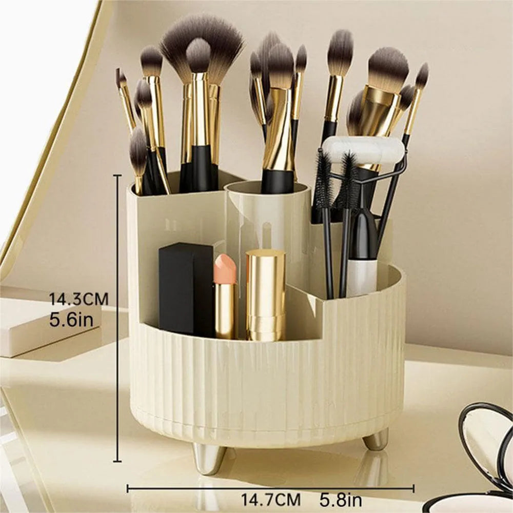 360 Rotatable Makeup Storage Organizer Multi-Grid Divided Holder