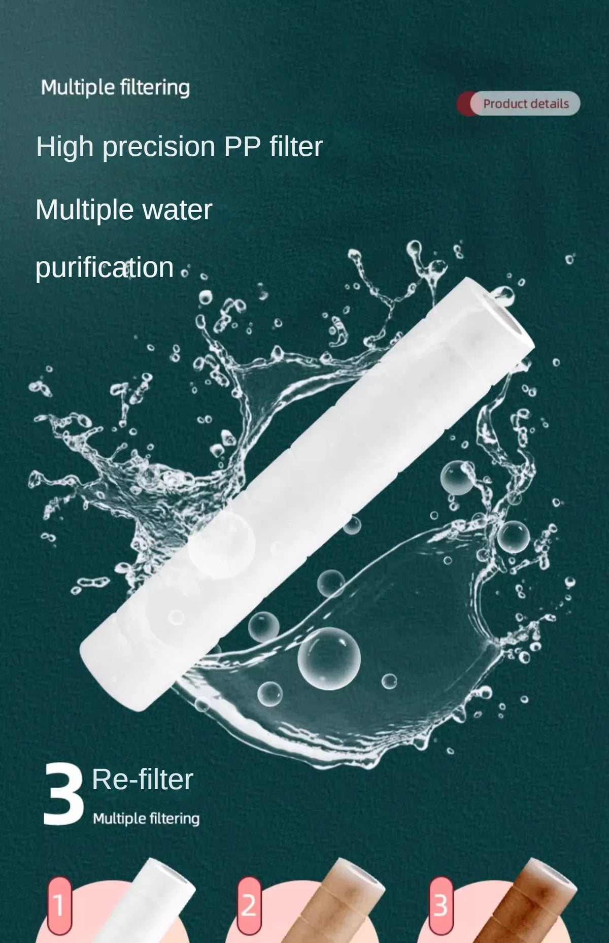 Booster Shower Head Filter Low Water Pressure Handheld