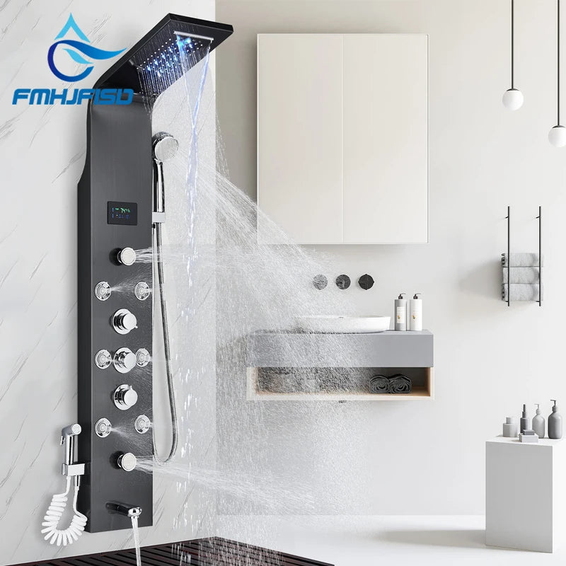Led Bath Shower Faucet Digital Display Bath Shower