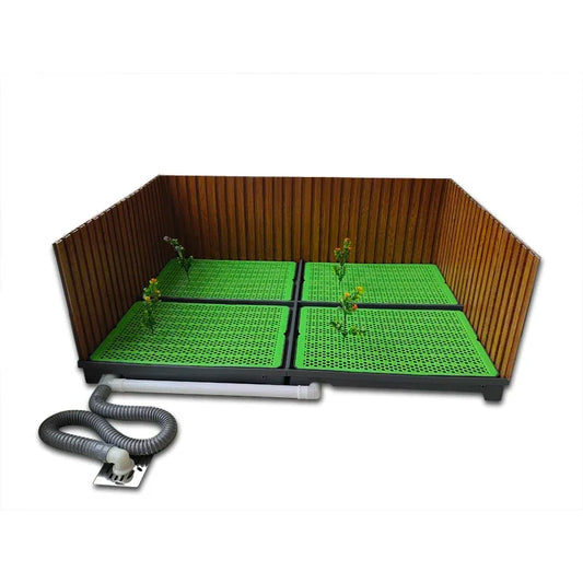 Flush Dog Toilet 28cm Enclosing Wall Large Dog