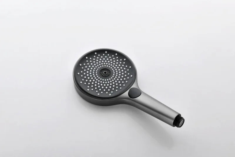 Rainfall Shower Wall Mounted Gray Thermostatic Shower Faucet