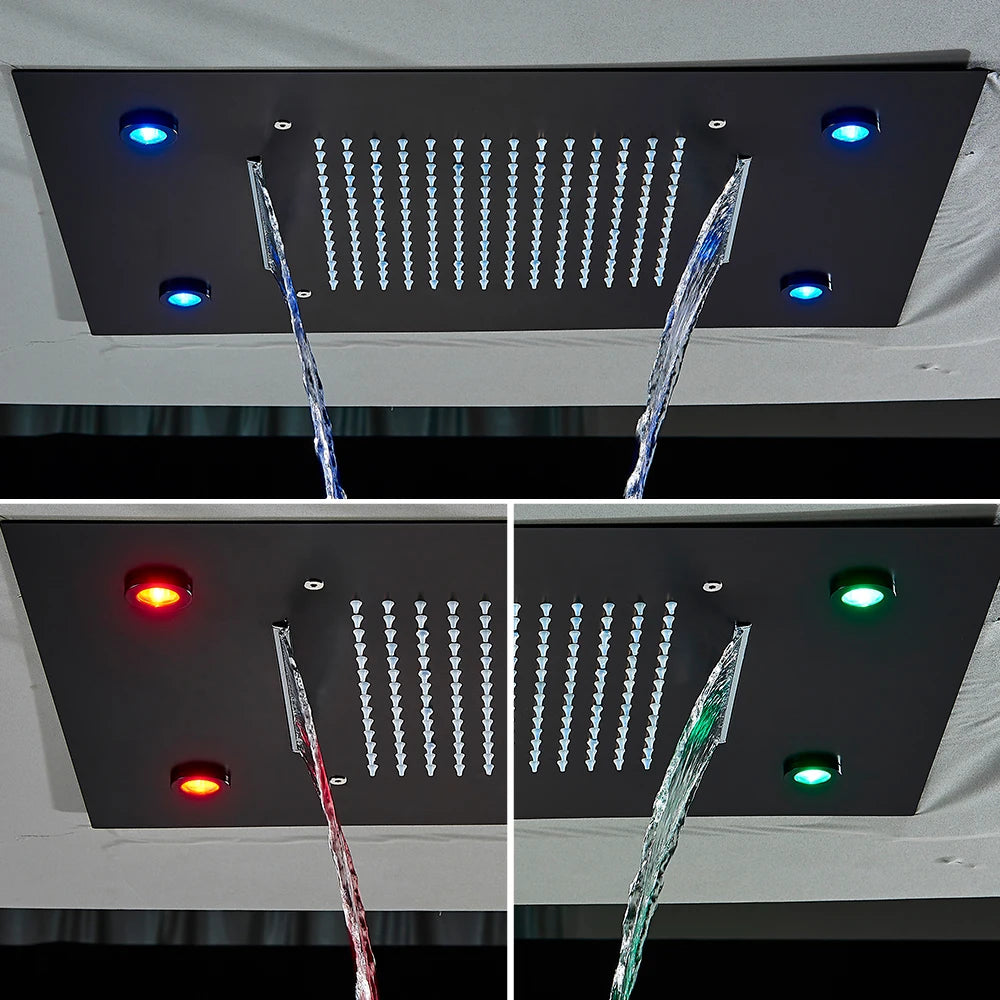 Digital Display Thermostatic Rain Shower System 14 20