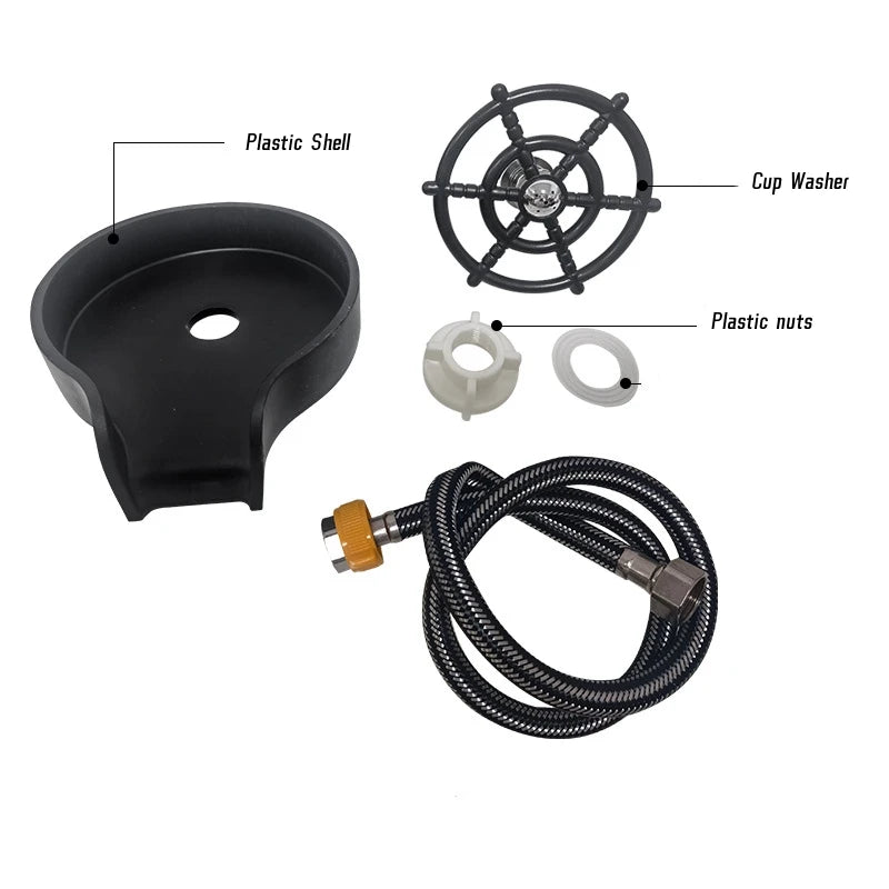 Abs High Pressure Automatic Glass Cup Washer Sink