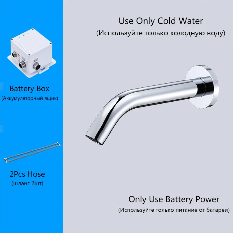 Oxg Wall Mount Sensor Basin Faucet Bathroom Faucet