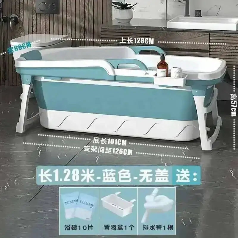 Tub Bathtubs Adult Folding Bathtub Foaming Simple Adult