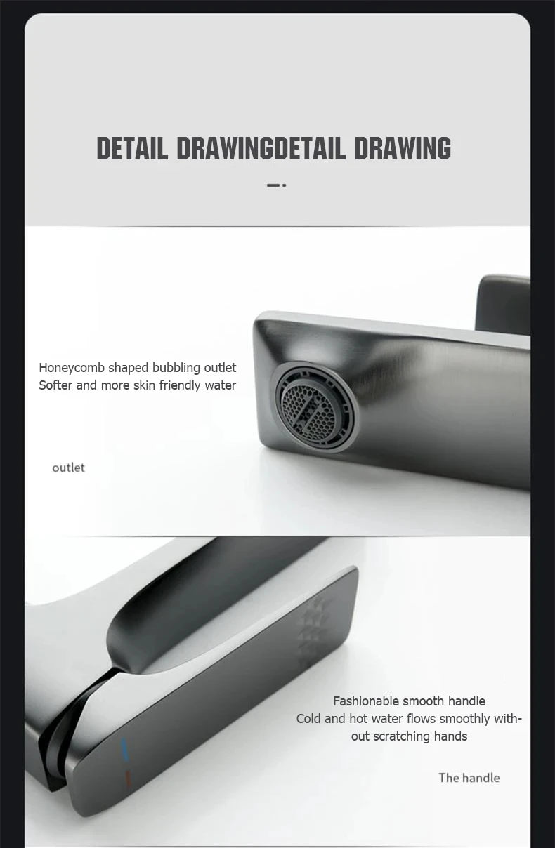 Nhlyx Modern Bathroom Sink Faucet Handle Deck Mounted