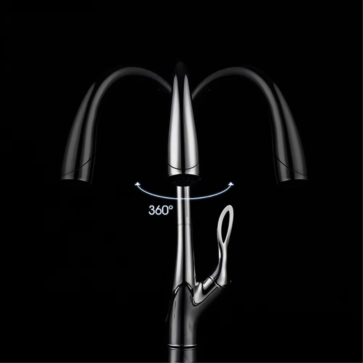 Brushed Gold Brass Faucet Pull Out Sprayer Ceramic
