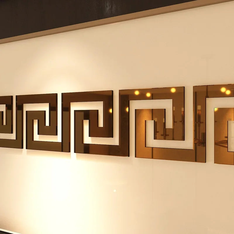 5/10cm Acrylic Wall Mirror Sticker Adhesive Living Room