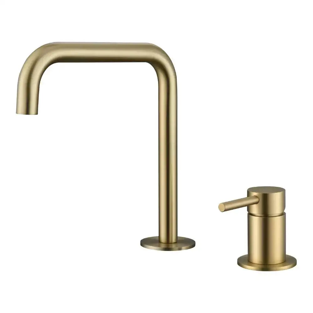 Stainless Steel Bathroom Basin Faucet Deck Mount 360