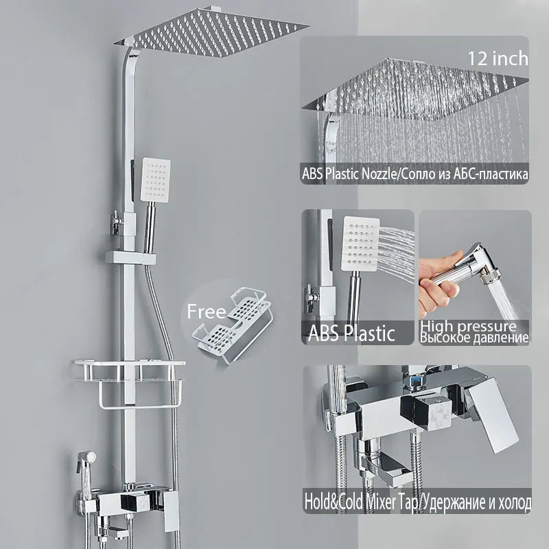 Black Shower Faucet Ways Showers Faucet Systems Adjustable