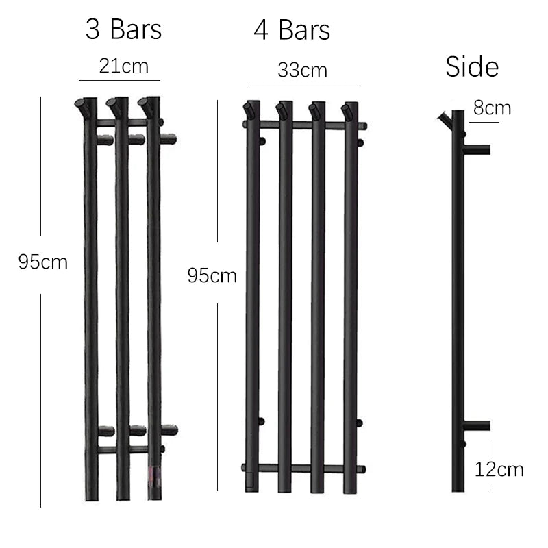 Oxg Electric Heated Towel Rack 3/4bars Towel Radiator