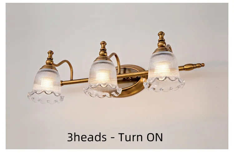 3head Mirror Front Lamp Modern Wall Light Bronze