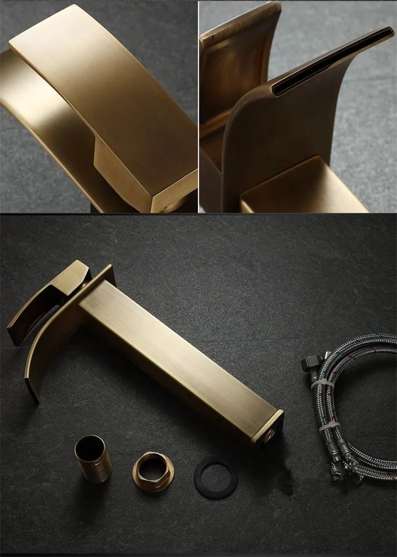 Bathroom Faucet Brass Antique Bronze Basin Faucets &