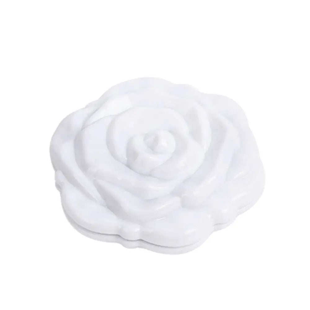 Double-Sided Rose Flower Makeup Mirror Handheld Convenient Mini