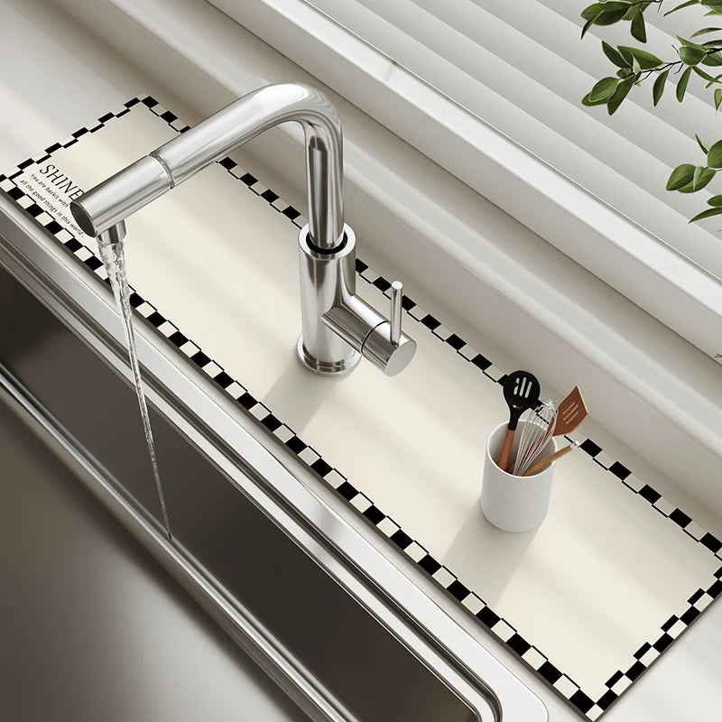 Classic Diotomite Sink Faucet Table Mat Toilet Drain
