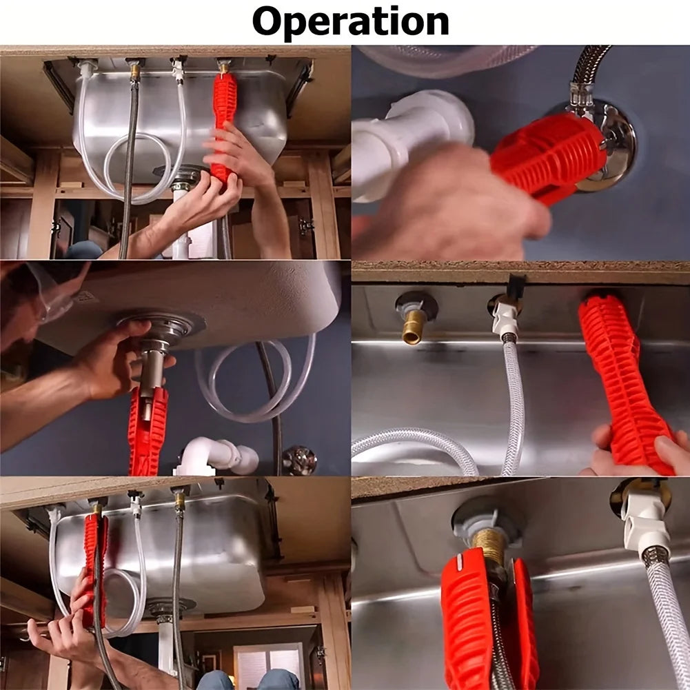 14 In Wrench Sink Faucet Sanitary Repair Double-Head