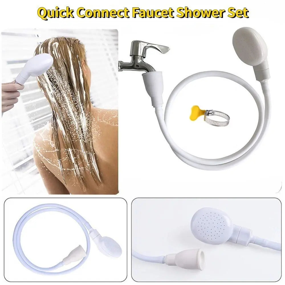 Rubber Hose Universal Sink Spray Extender Shower Head