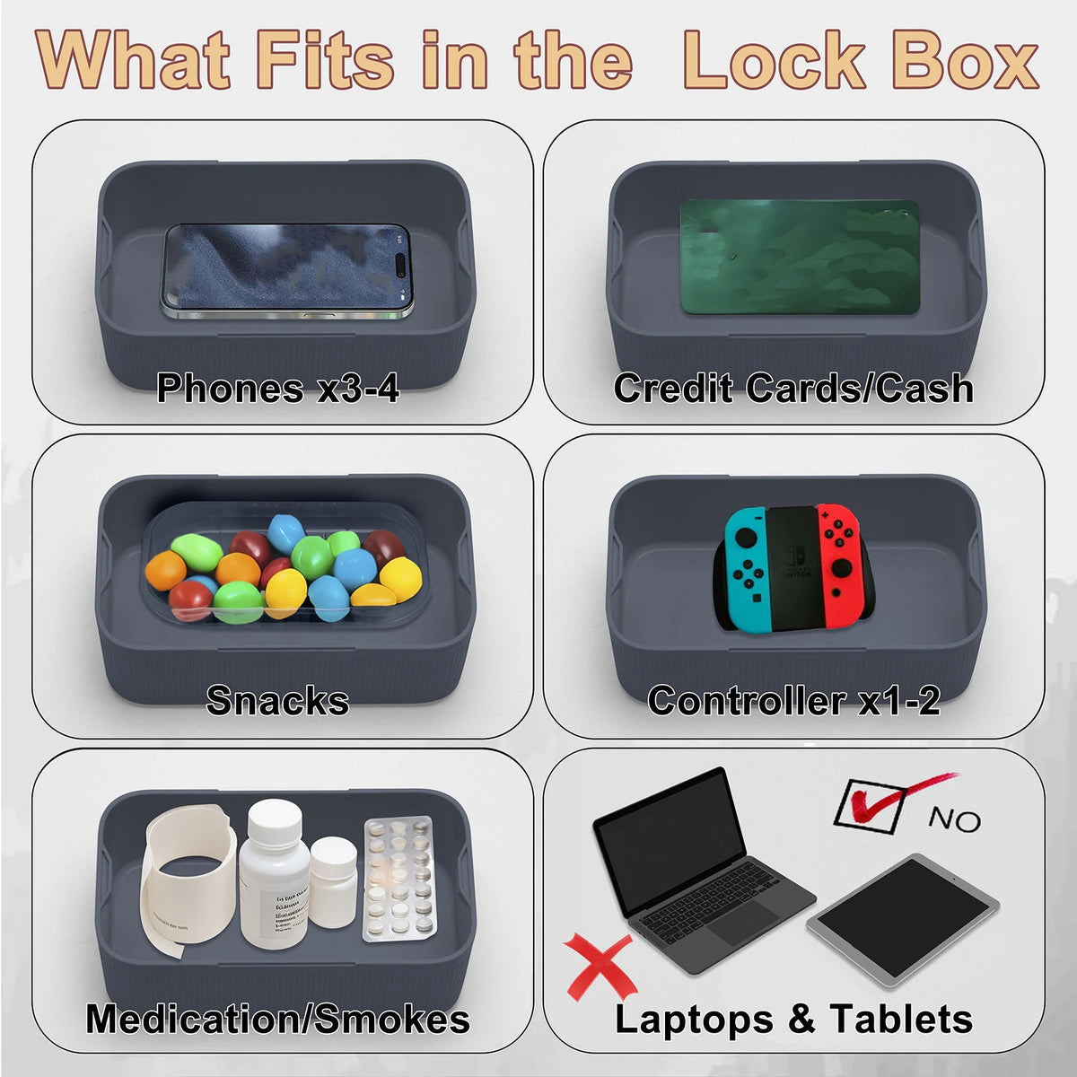 Lock Box Timer Phone Locker Time Locking Storage
