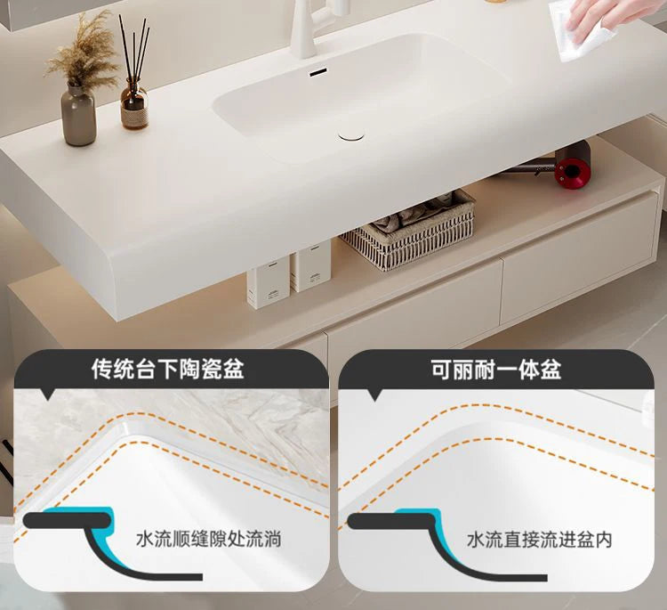 Bathroom Furniture Skin Sensor Bathroom Vanity Cabinet Sink