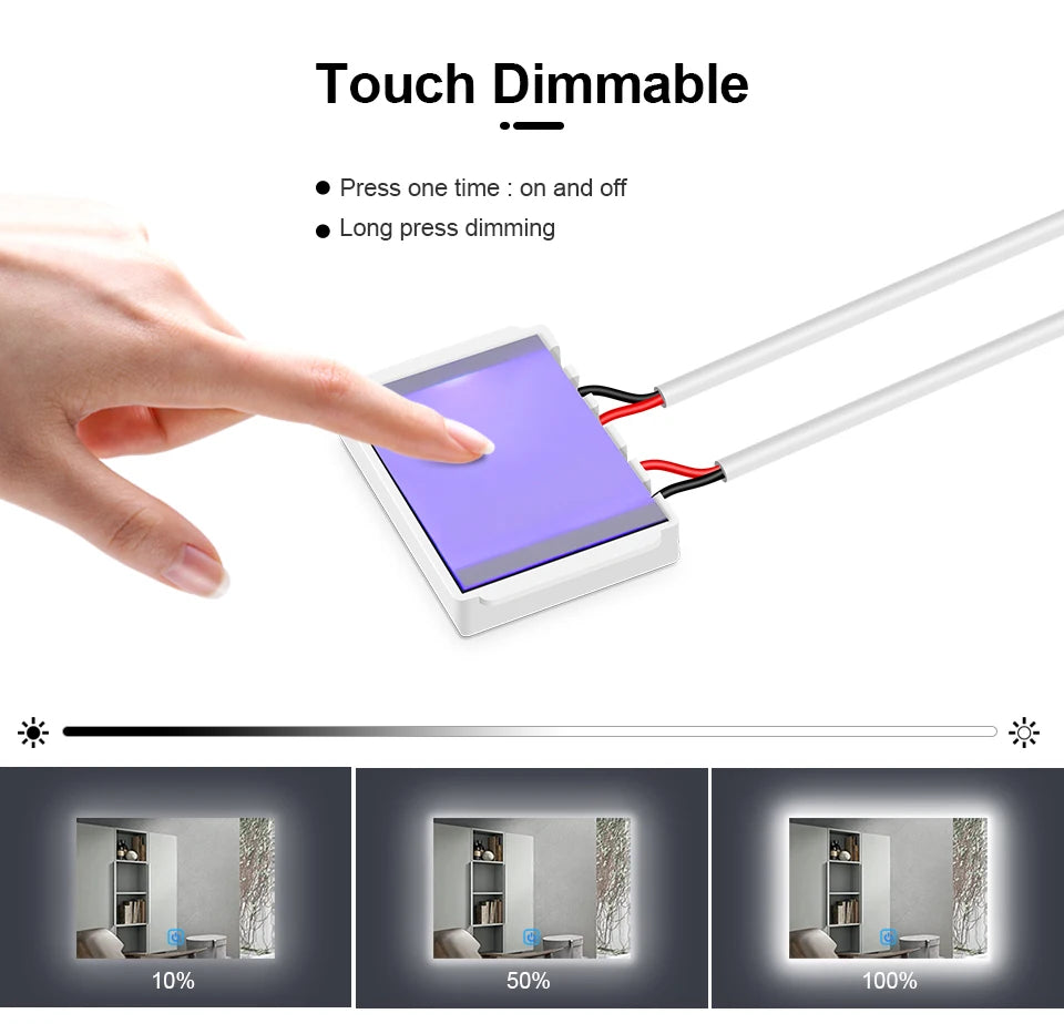 12v 5a Makeup Mirror Led Light Switch Capacitive
