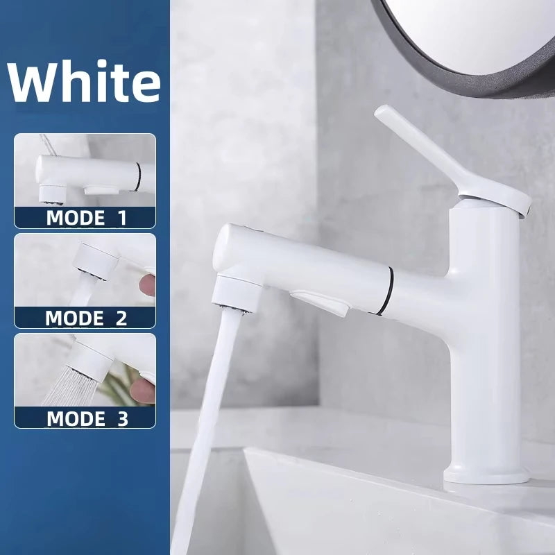 Bathroom Sink Gargle Faucet Pull-Out Faucet Cold Water