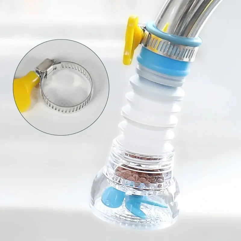 Anti-Splashing Faucet Can Rotate Extend Filter Universal Water