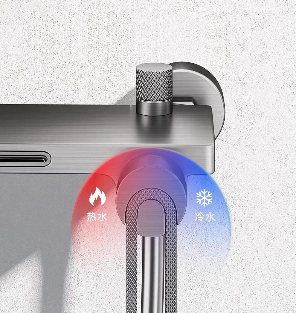 Bathtub Shower Faucet Handle Spout Mixer Tap Hand