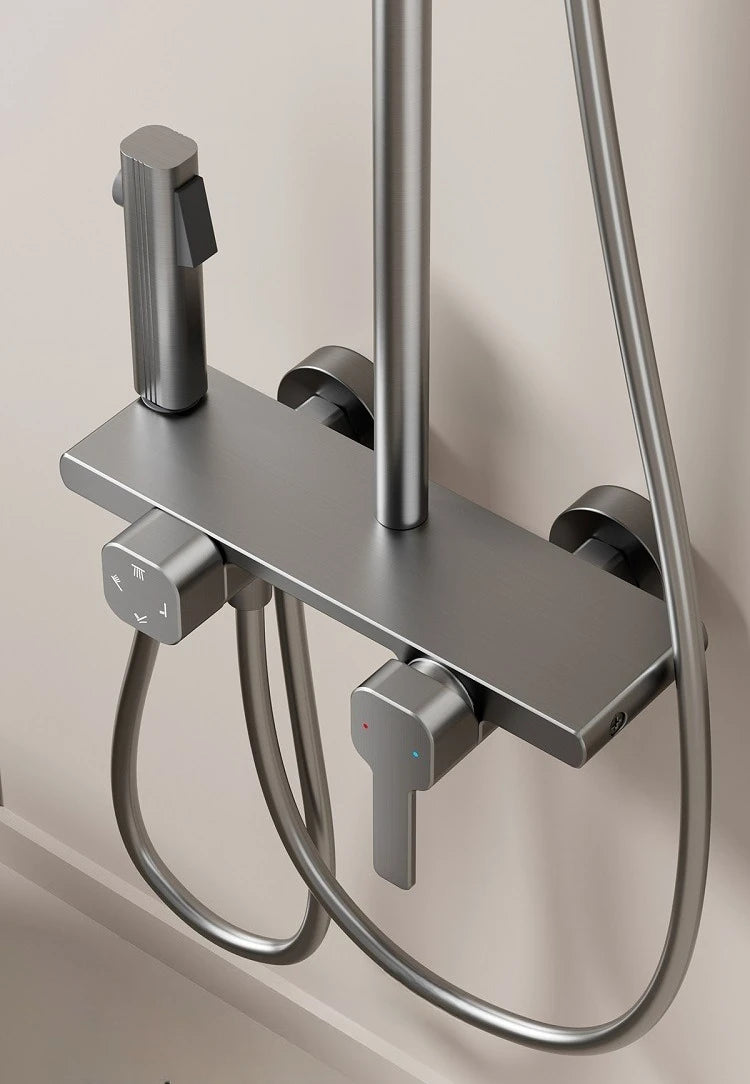 4-Way Rainlfall Showers System Wall Mounted Bathroom Shower