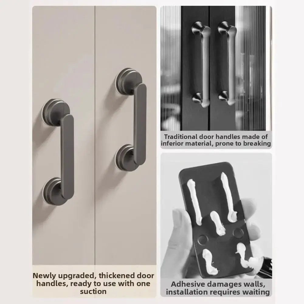 Waterproof Suction Cup Door Handle Reusable Anti-Slip Shower