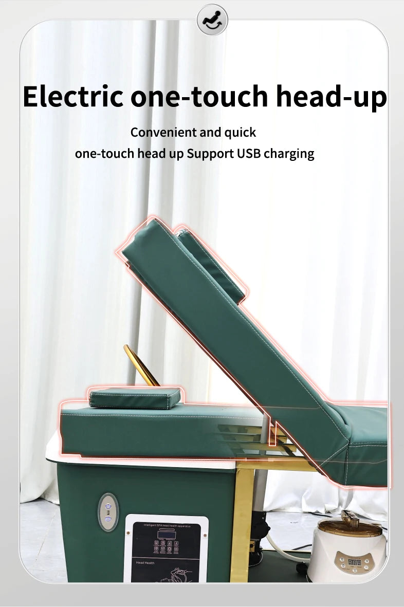 Modern Design Thai Massage Table Electric Shampoo Bed