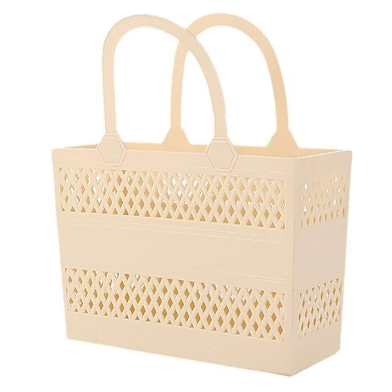 Shower Caddy Basket Handles Large Capacity Drainage Box