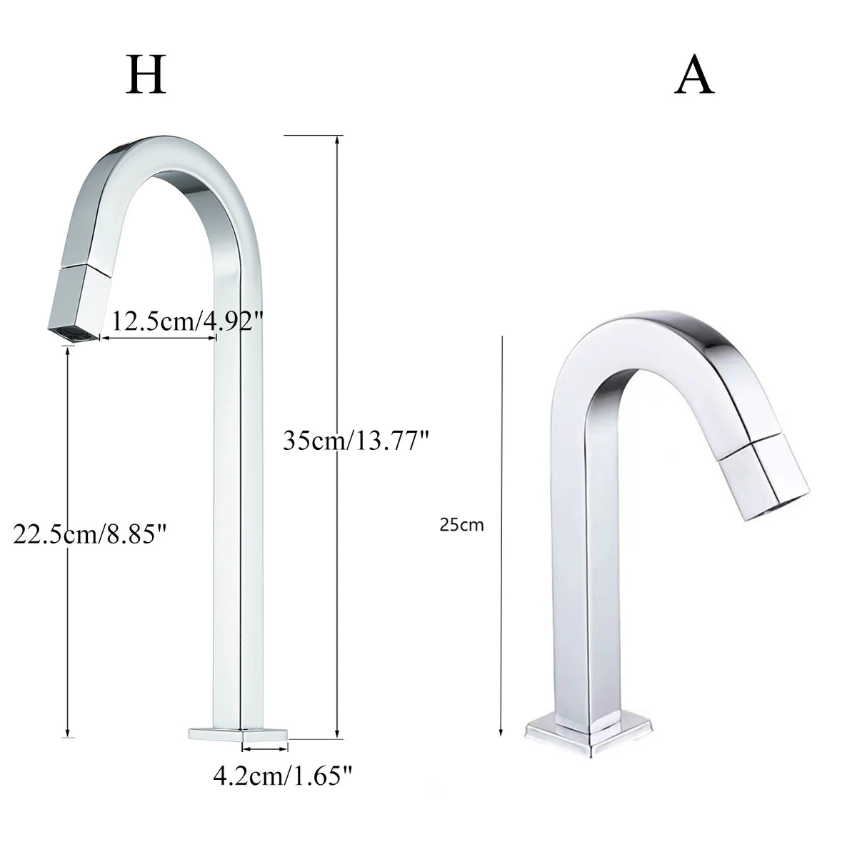 Chrome Cold Water Faucet Brass Rotating Out Water