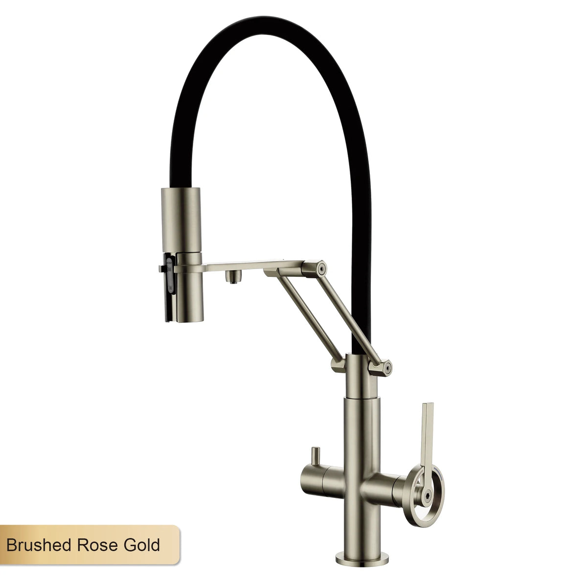 Gun Gray Brass Island Style Faucet Filtered Water