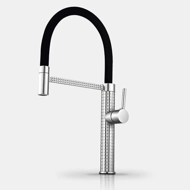 Faucet Steel Drill Universal 360 Rotate Pull-Out Faucet