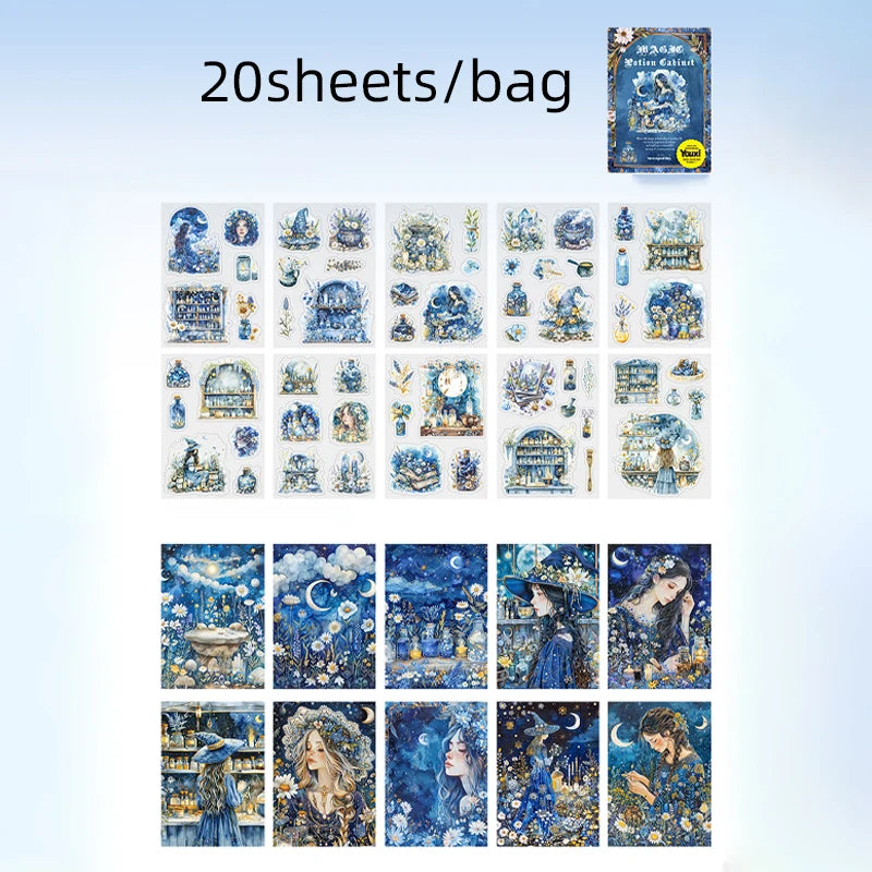 Mr Paper 20pcs Magic Medicine Cabinet Series Dual-Material