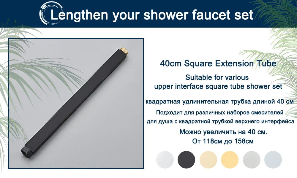 Rozin Rainfall Bathroom Shower Faucet Bidet Mixer Tap