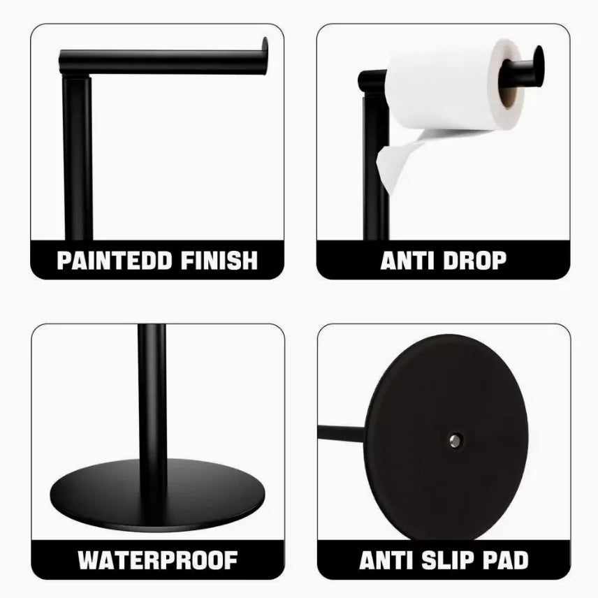 Standing Toilet Paper Holder 201 Stainless Steel Punch
