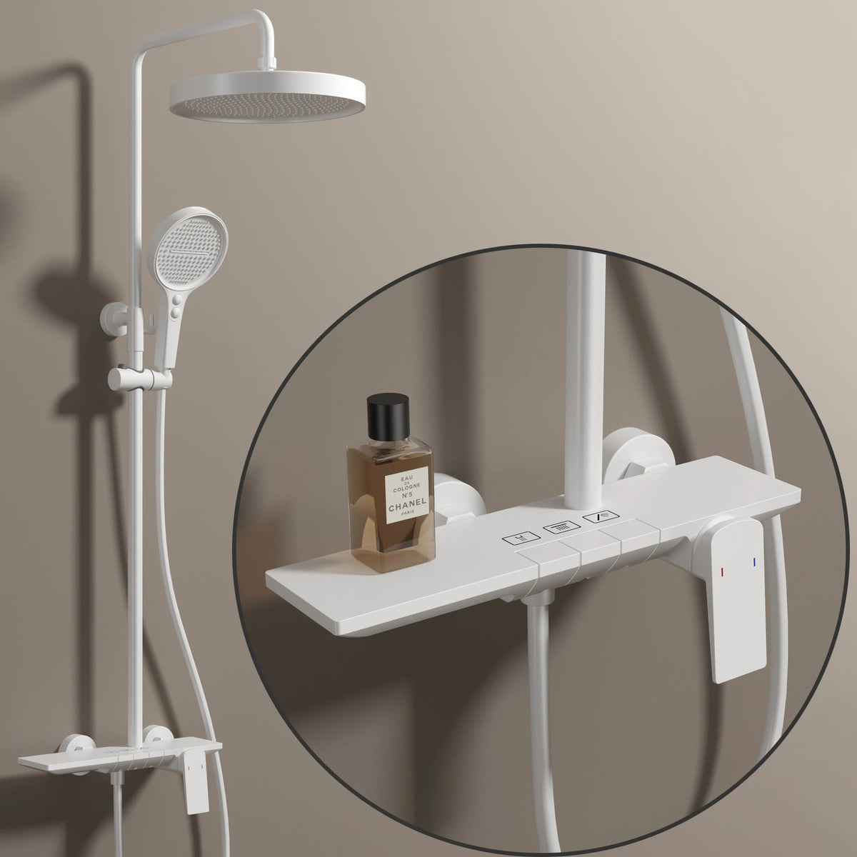 Newly Piano Bathroom Shower Premium Brass Cold Bathroom