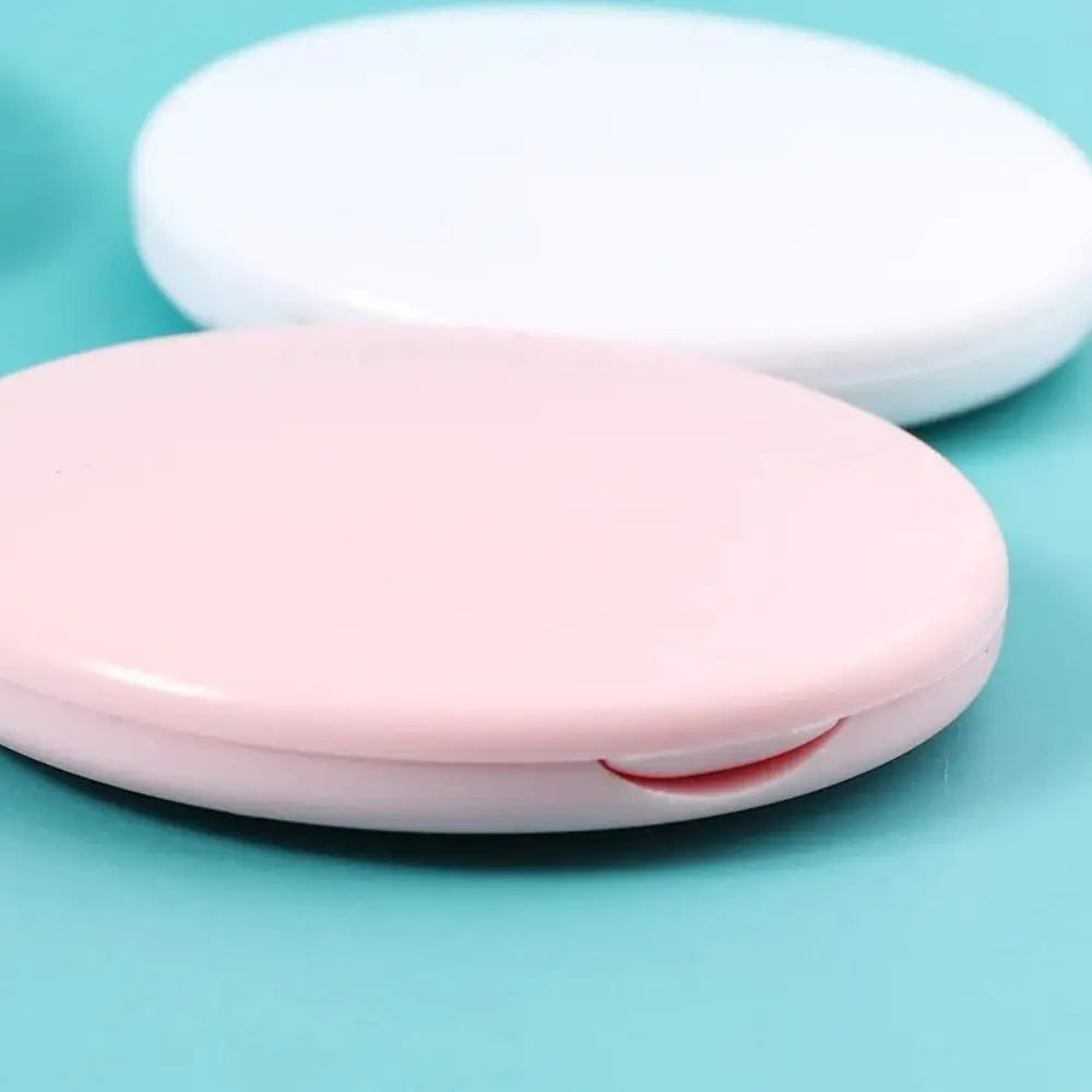 Creative Double Sided Flip Small Round Mirror Cute