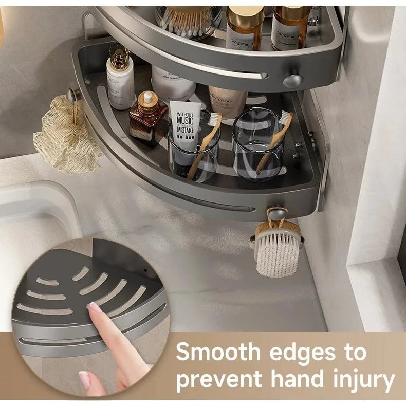 Adhensive Bathroom Shampoo Holder Shower Caddy Shelves Storage