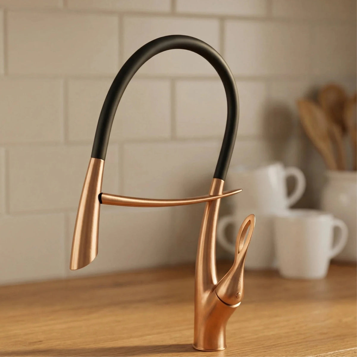 Gestan Brass Brushed Gold Faucet Touch Switch Design