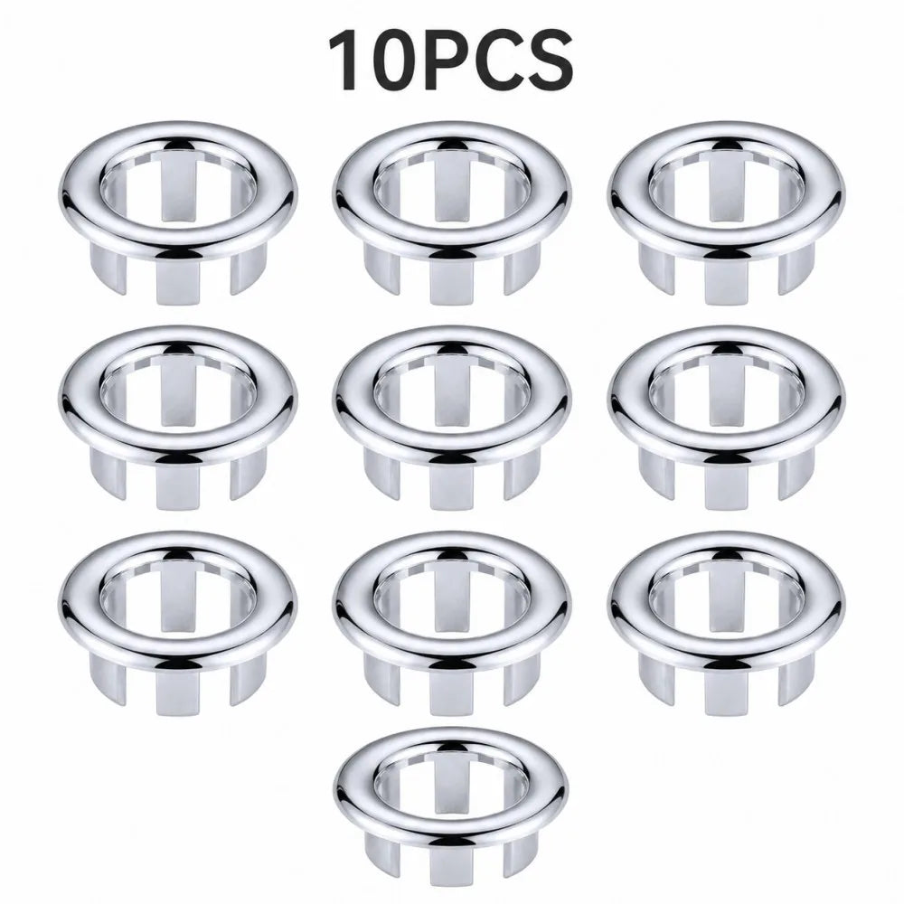 1-20pcs Round Basin Overflow Cap Sink Drain Cover