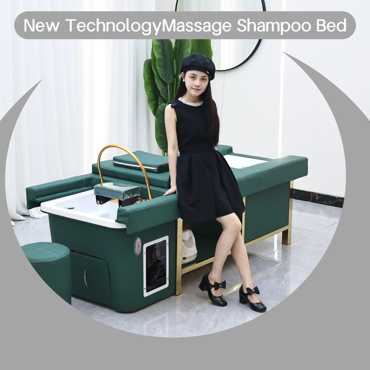 Modern Design Thai Massage Table Electric Shampoo Bed