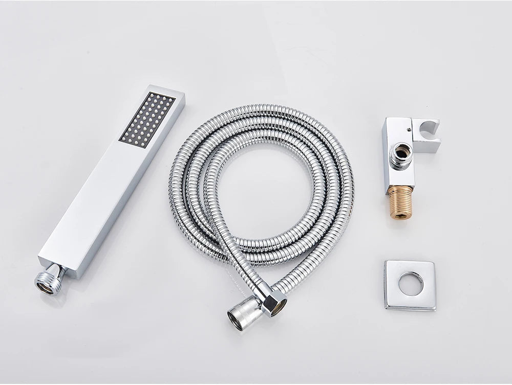Poiqihy Golden Handshower Head 150cm Stainless Steel Shower