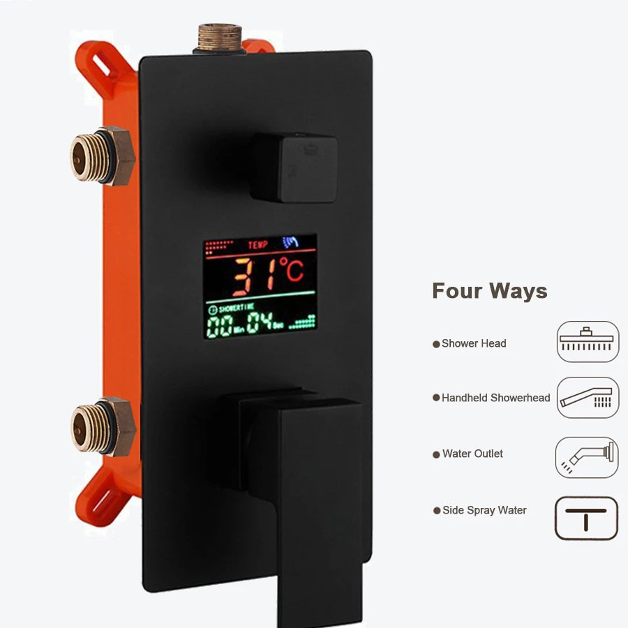Digital Wall Mounted Shower Mixer Valve 2/3 Way