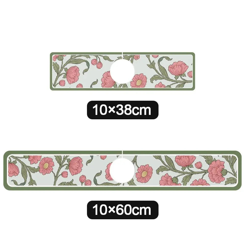 Fashion Sink Faucet Mat Bathroom Countertop Protector Pad