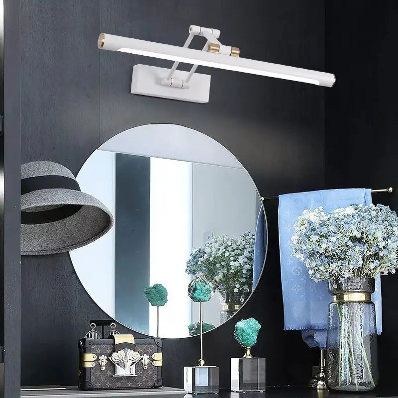 Led Bathroom Vanity Light Adjustable Swing Arm Mirror