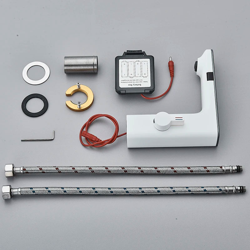 Luxury Silver Gray Smart Lcd Daul Sensor Bathroom